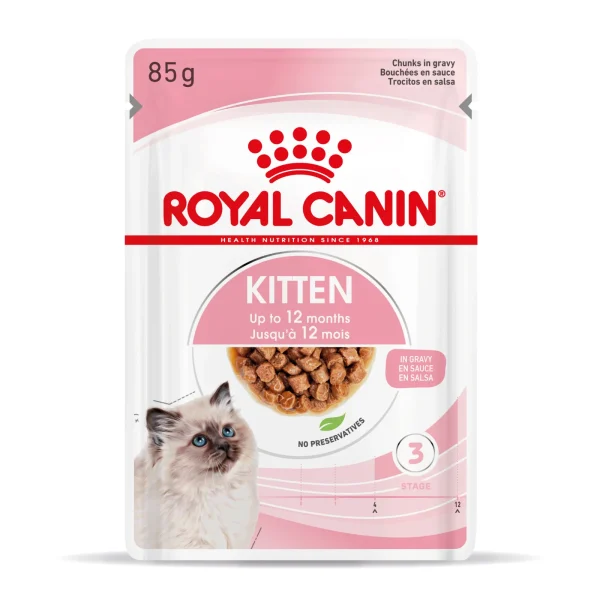 Karma mokra Royal Canin Kitten Instinctive dla kociąt w sosie 12x85 g — widok 3