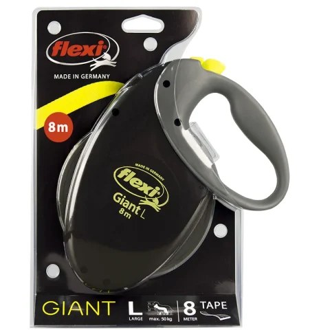 Smycz automatyczna Flexi Oryginalna Giant L Taśma 8 m Neon