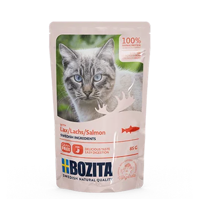 Karma mokra Bozita Kawałki w Sosie z Łososiem 85 g