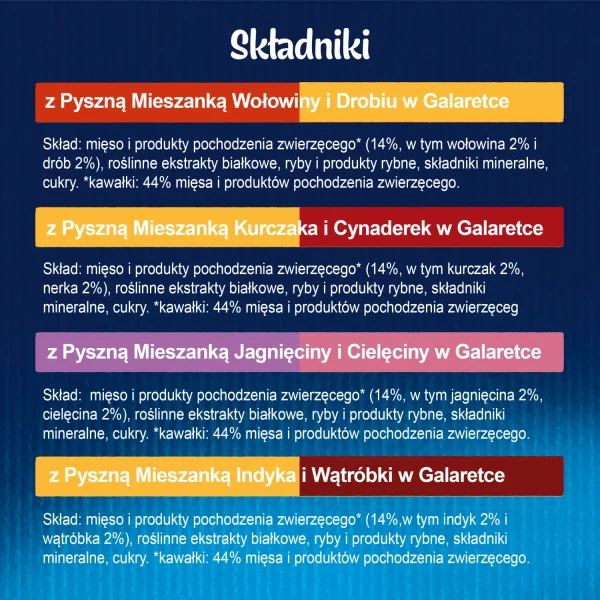 Karma mokra Felix Duo Wiejskie Smaki w galaretce dla dorosłych kotów 12x85 g — widok 6