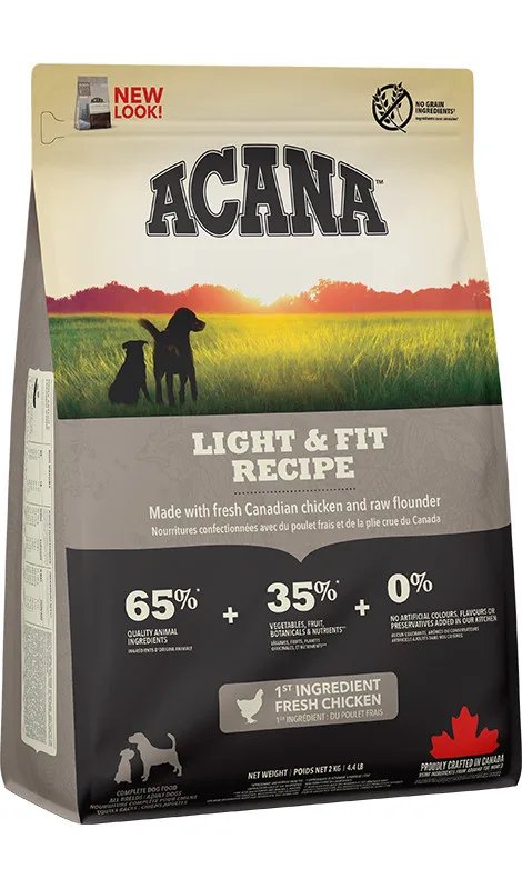 Karma sucha Acana Light & Fit dla dorosłych psów 2 kg — widok 2