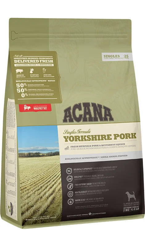 Karma sucha Acana Singles Yorkshire Pork dla psów wrażliwych 2 kg — widok 2