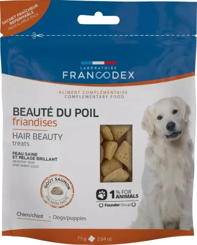 Przysmak Francodex przysmak dla psa piękna sierść Łosoś 75 g
