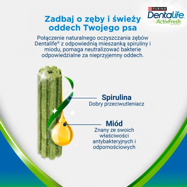 Przysmak Purina Dentalife Activefresh Medium Przysmak Dla Psa 5 Sztuk Miód 115 g — widok 3