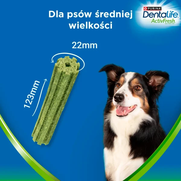 Przysmak Purina Dentalife Activefresh Medium Przysmak Dla Psa 5 Sztuk Miód 115 g — widok 7
